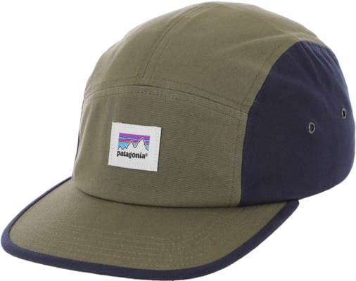 Patagonia Maclure 5-Panel Hat - shop sticker: tent green - view large