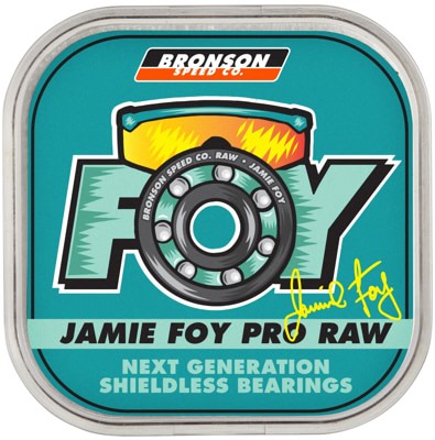 Bronson Speed Co. Foy Pro Raw Skateboard Bearings - view large