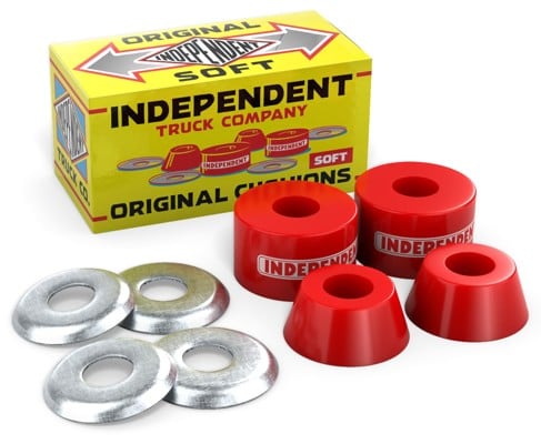 Independent Genuine Parts Original Cushions Skateboard Bushings - red (soft) - view large