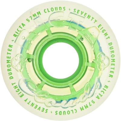 Ricta Cloud Cruiser Skateboard Wheels - clear splatter camo green (78a) - view large