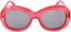 Happy Hour Bikini Beach Sunglasses - clear red - front