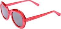 Happy Hour Bikini Beach Sunglasses - clear red