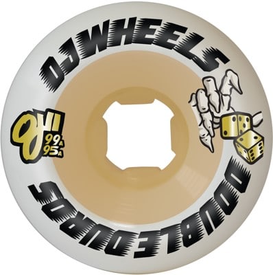 OJ Double Duro Mini Combo Skateboard Wheels - white/gum (99a/95a) - view large