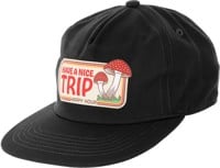 Happy Hour Have A Nice Trip Snapback Hat - cream/black