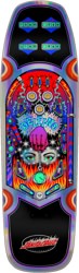 Santa Cruz Delfino Pinball 9.14 Wheel Wells Skateboard Deck - holo foil