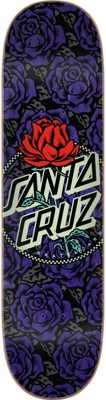 Santa Cruz Rosette Ringed Dot 8.0 7 Ply Birch Skateboard Deck - view large