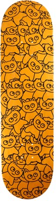 Meow Sticker Pile 8.5 Skateboard Deck - orange - view large