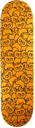 Meow Sticker Pile 8.5 Skateboard Deck - orange