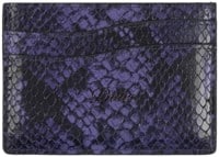 Dime Embossed Leather Cardholder Wallet - purple snake