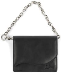 Dime Chain Leather Wallet - black