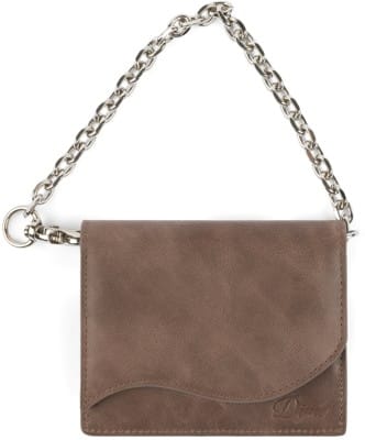 Dime Chain Leather Wallet - brown - view large