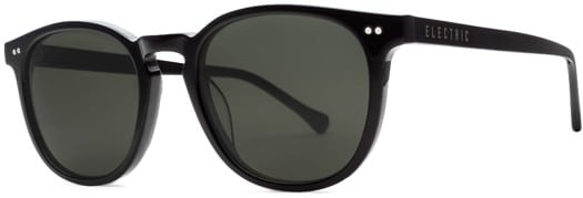 Electric Oak Polarized Sunglasses - gloss black/grey polarized lens - view large