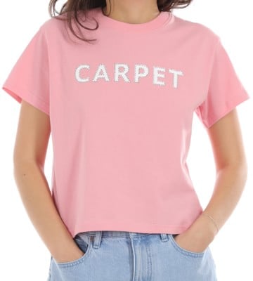 Carpet Women's Rhinestone Logo T-Shirt - pink - view large