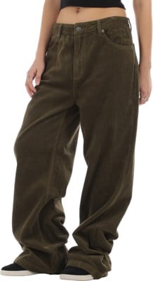 RVCA Women's Coco Cord Pants - dark olive - view large