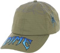 Dime Spider Low Pro Snapback Hat - army green