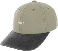 Obey 2 Tone Bold 6 Panel Strapback Hat - pigment khaki multi