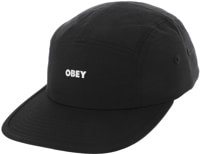 Obey Bold Nylon Camp 5-Panel Hat - black