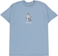 Fucking Awesome Bike Girl T-Shirt - stone blue