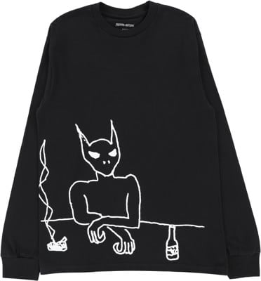 Fucking Awesome Drunk Alien L/S T-Shirt - black - view large