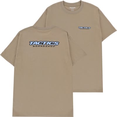 Tactics Throwback Logo T-Shirt - light brown - view large