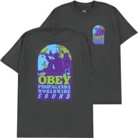 Obey Worldwide Sound T-Shirt - vintage black