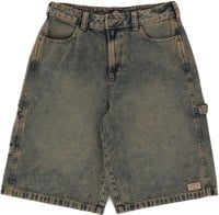 Dickies Women's Carpenter Shorts - yellow fade indigo