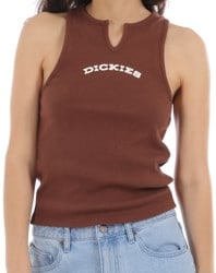 Dickies Women's V-Neck Tank - cappuccino