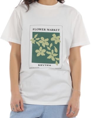 Rhythm Women's Flower Market Boyfriend T-Shirt - white - view large