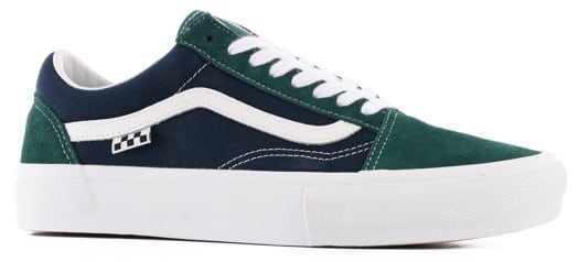 Vans Skate Old Skool Shoes - tartan green/blue - view large