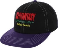 Sci-Fi Fantasy Endless Beauty Velcro Strapback Hat - black/purple