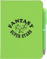 Sci-Fi Fantasy Notebook & Pen - lime