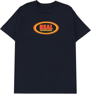 Real Oval T-Shirt - true navy/red-gold - view large