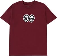 Krooked Eyes LG T-Shirt - burgundy/black-white