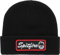 Spitfire Courier Patch Beanie - black