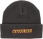 Spitfire Flames Script Beanie - charcoal