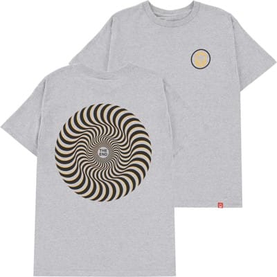 Spitfire Classic Swirl Overlay T-Shirt - heather grey/black-gold - view large