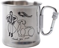 Passport Thank You Mum Carabiner Mug - stainless stell