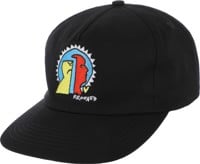 Krooked Mad Back Snapback Hat - black