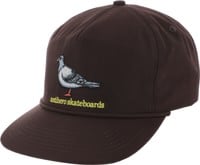 Anti-Hero Lil Pigeon Snapback Hat - dark brown/yellow