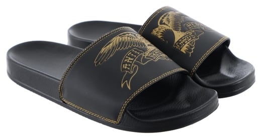 Anti-Hero Basic Eagle Slide Sandals - black/gold - view large