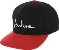 Venture Basic '92 Snapback Hat - black/red