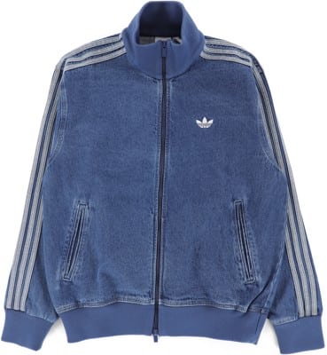 Adidas Adicolor Denim Firebird Track Jacket - medium denim blue - view large