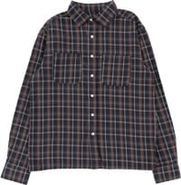 Passport Workers Check L/S Shirt - navy