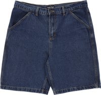 Passport Workers Club Shorts - washed dark indigo