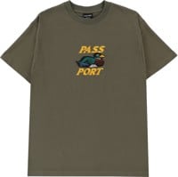 Passport Fast Duck T-Shirt - olive