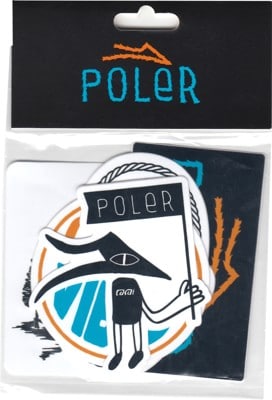 Lakai Lakai x Poler Sticker Pack - multi - view large