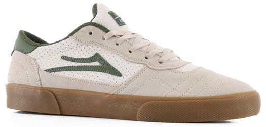 Lakai Cambridge Skate Shoes - cream suede - view large