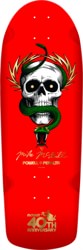 Powell Peralta McGill Skull & Snake 10.0 McTwist 40th Anniversary Skateboard Deck - gold foil/red