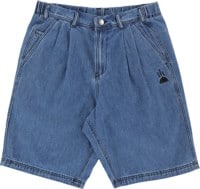 Buffet Pleated Denim Shorts