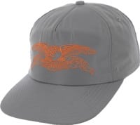 Anti-Hero Basic Eagle Snapback Hat - charcoal/orange